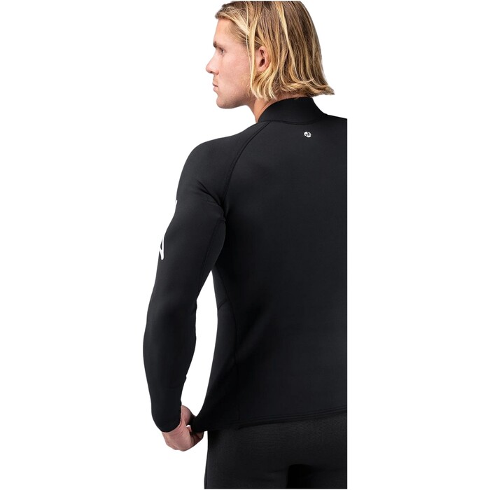 2024 Zhik Hombres Microfleece Traje De Neopreno Top DTP-0530-BLK - Black